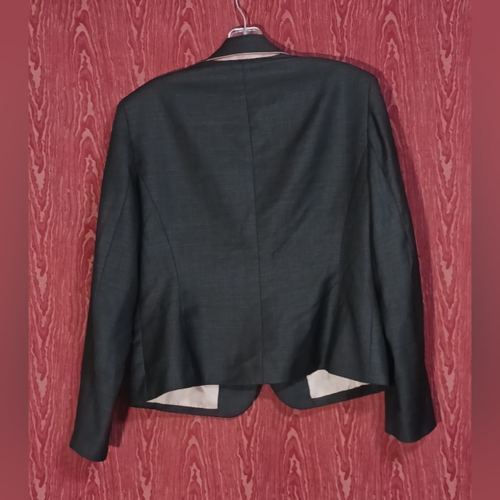 Kasper 2 Piece Gray Collared Button Long Sleeve S… - image 4